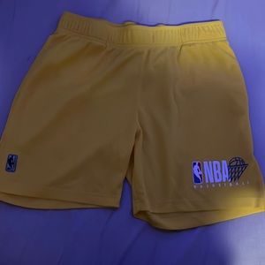 NBA yellow shorts